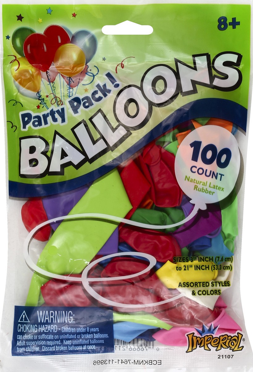 slide 2 of 2, Imperial Balloons 100 ea, 100 ct