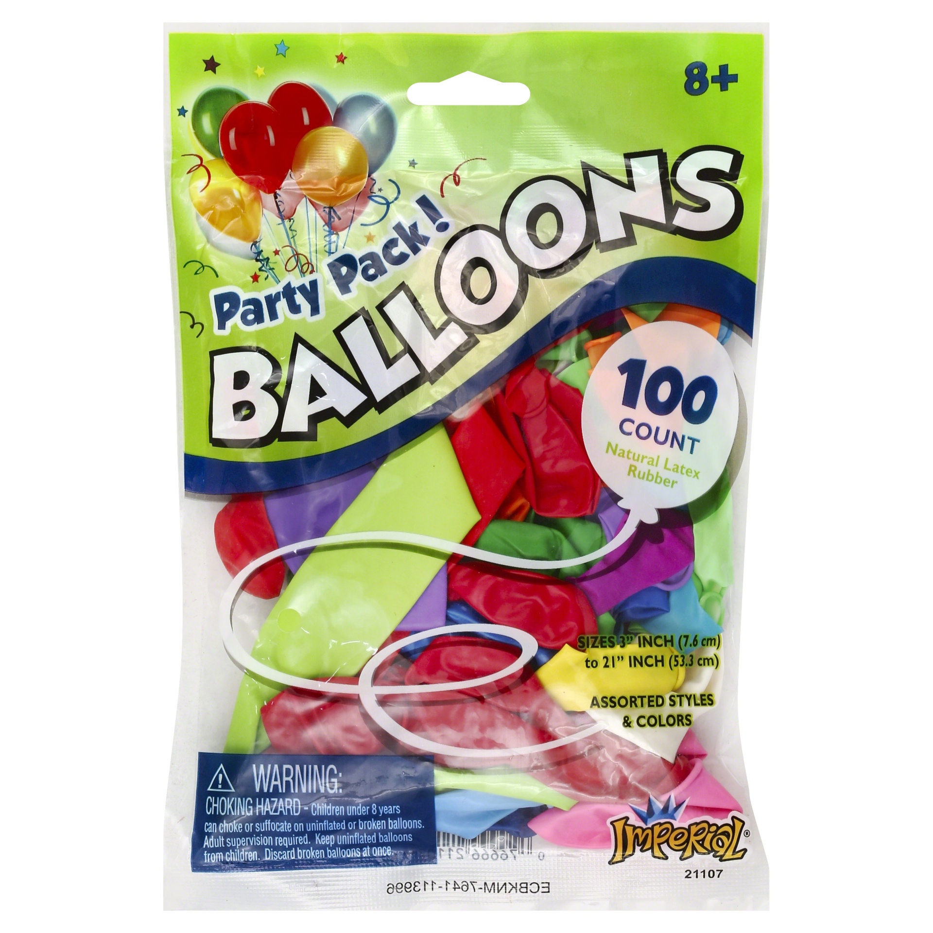 slide 1 of 2, Imperial Balloons 100 ea, 100 ct