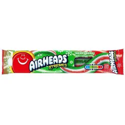 Airheads Xtremes Merry Berry Flavored Sweet and Sour Chewy Belts Fruit Candy - 2oz