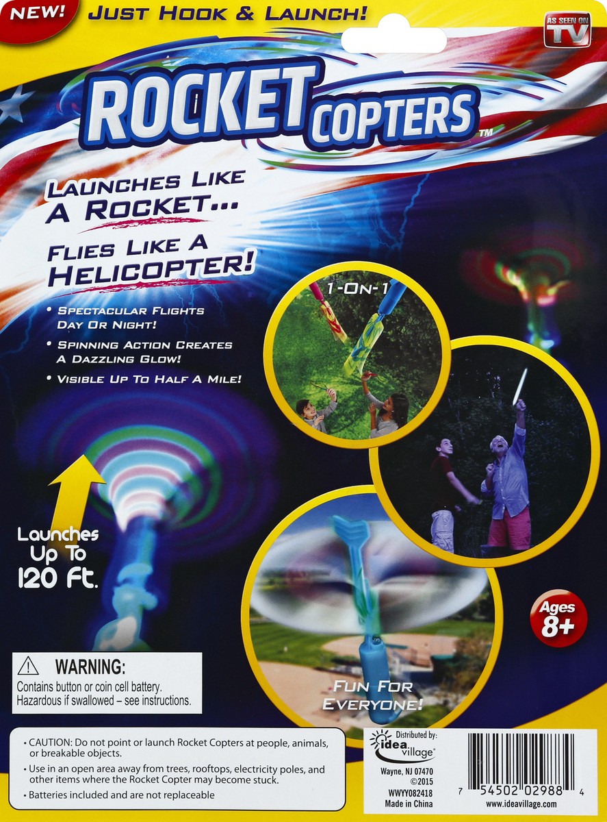 slide 3 of 8, Rocket Copters Toy 1 ea, 6 ct