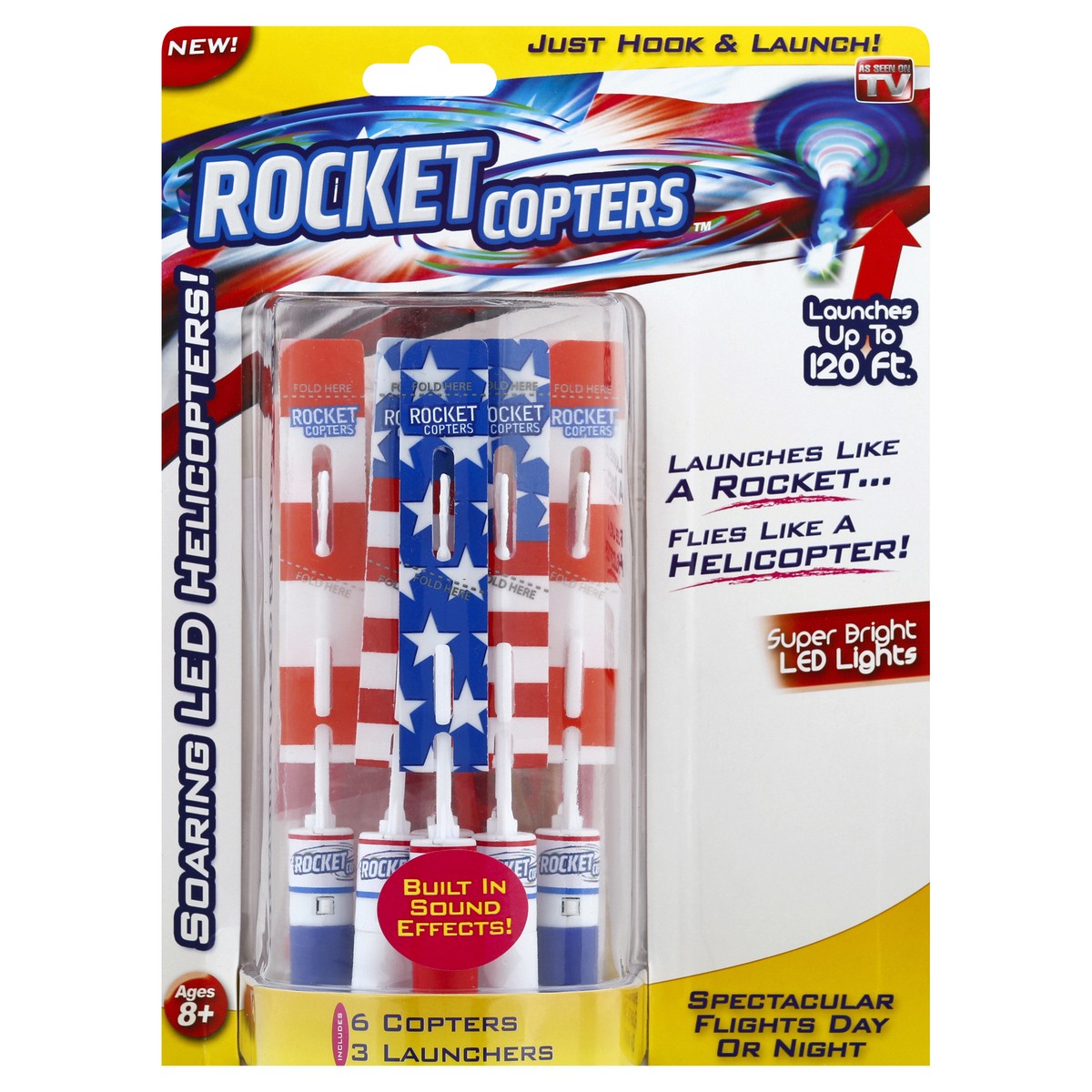 slide 7 of 8, Rocket Copters Toy 1 ea, 6 ct