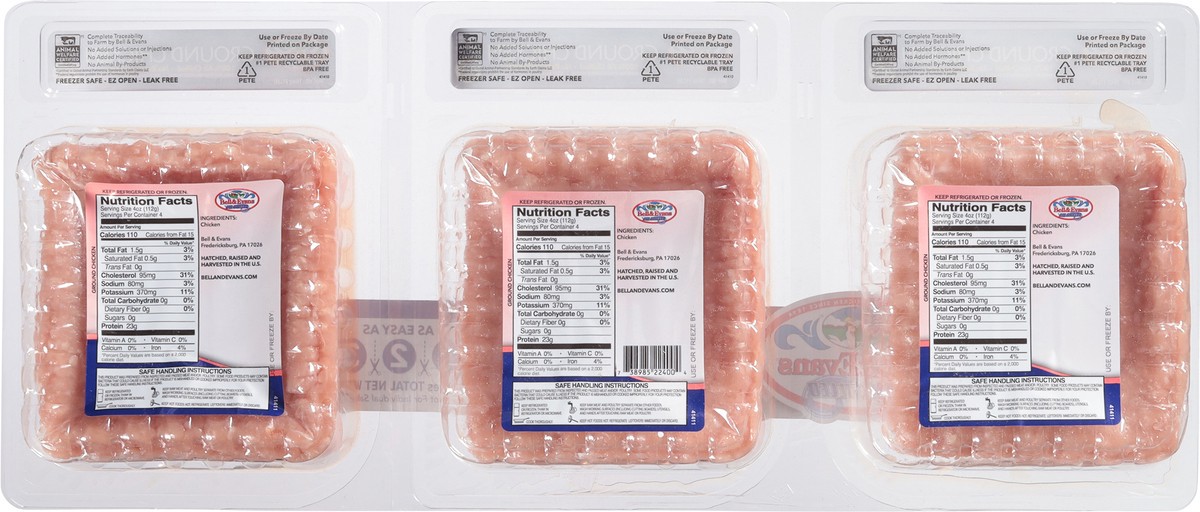 slide 2 of 12, Bell & Evans Ultra Premium Ground Chicken Family Pack, 3 lb