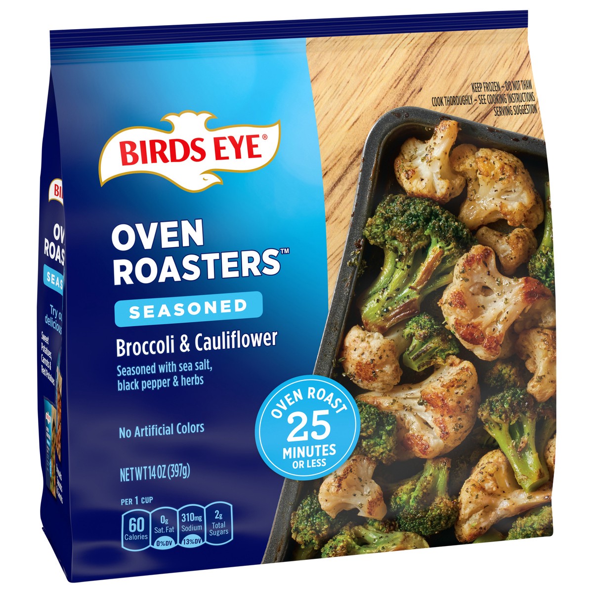 slide 3 of 9, Birds Eye Oven Roasters Seasoned Broccoli & Cauliflower 14 oz, 14 oz
