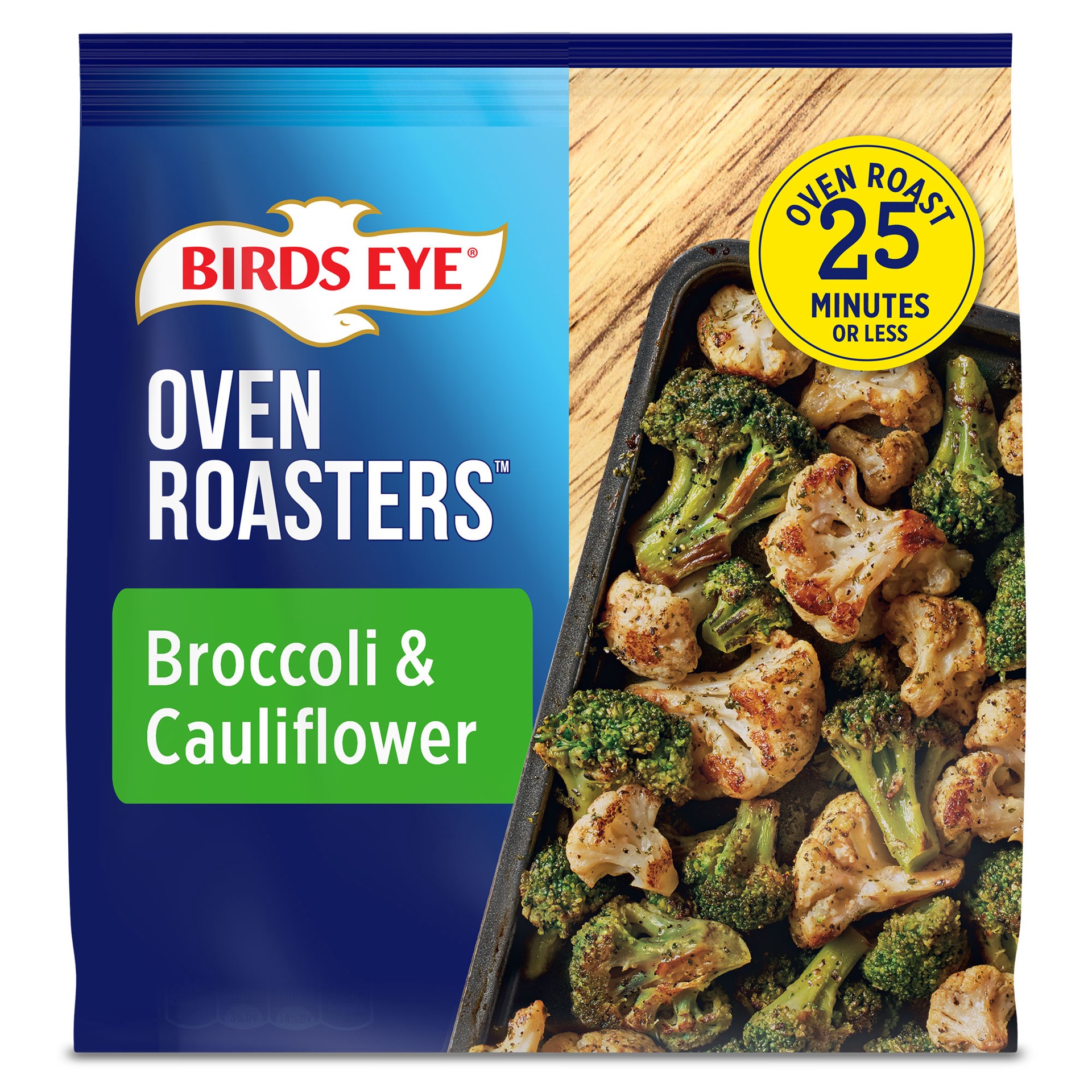 slide 1 of 9, Birds Eye Oven Roasters Seasoned Broccoli & Cauliflower 14 oz, 14 oz