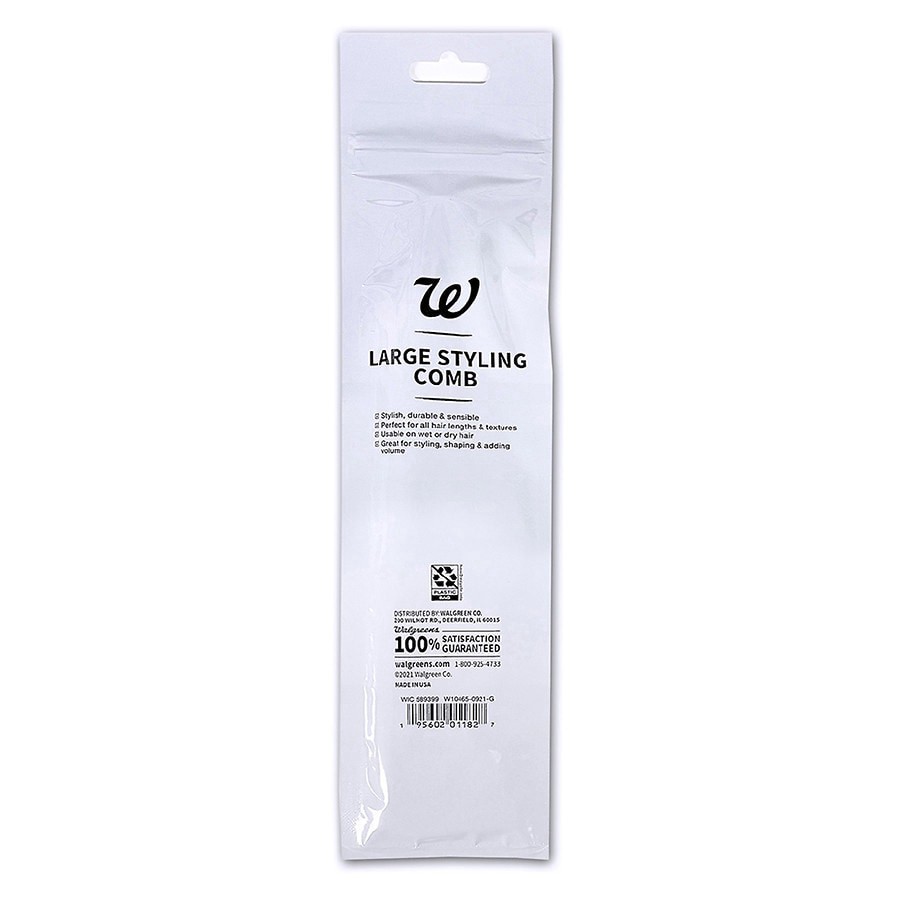 slide 3 of 3, Walgreens Beauty Large Styling Comb, 1 ct