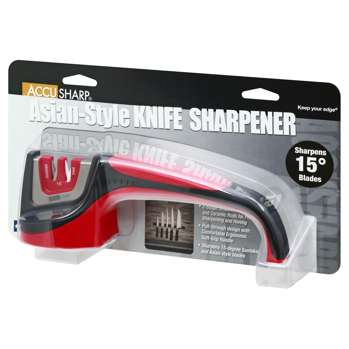 slide 2 of 11, Accu Sharp Asian-Style Knife Sharpener 1 ea, 1 ct