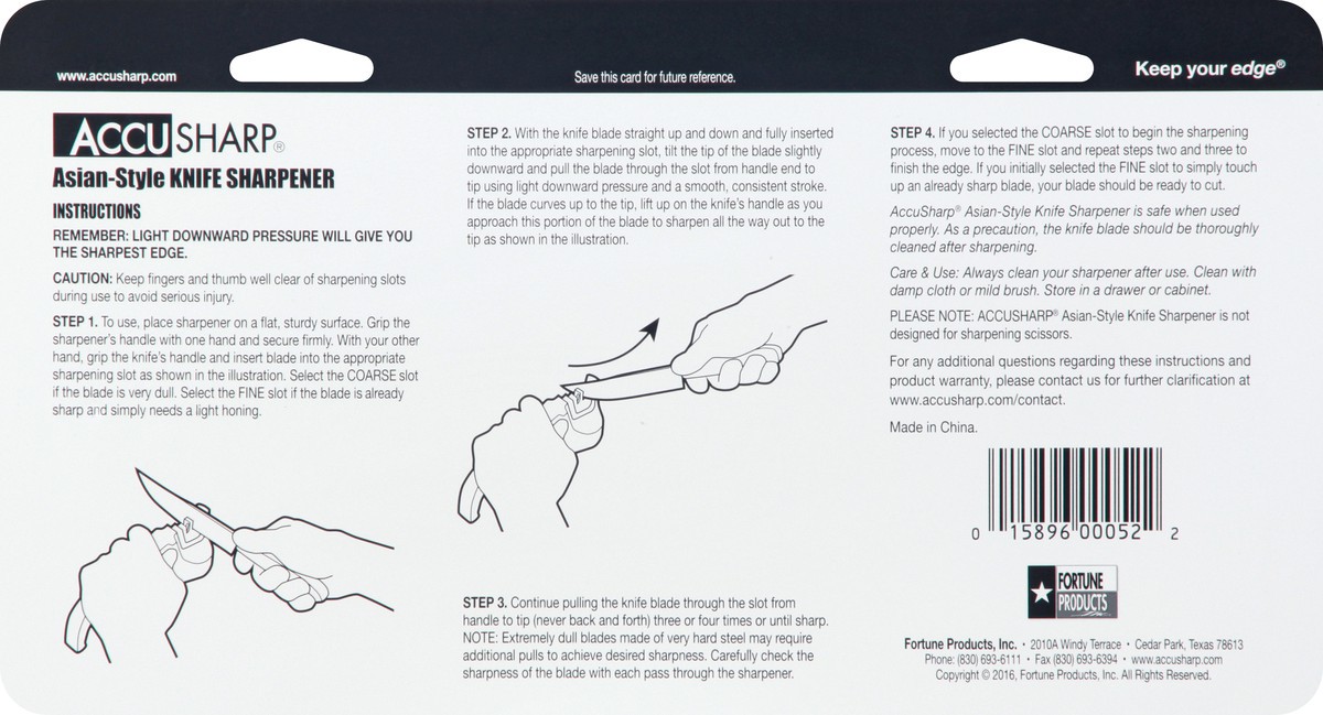 slide 3 of 11, Accu Sharp Asian-Style Knife Sharpener 1 ea, 1 ct