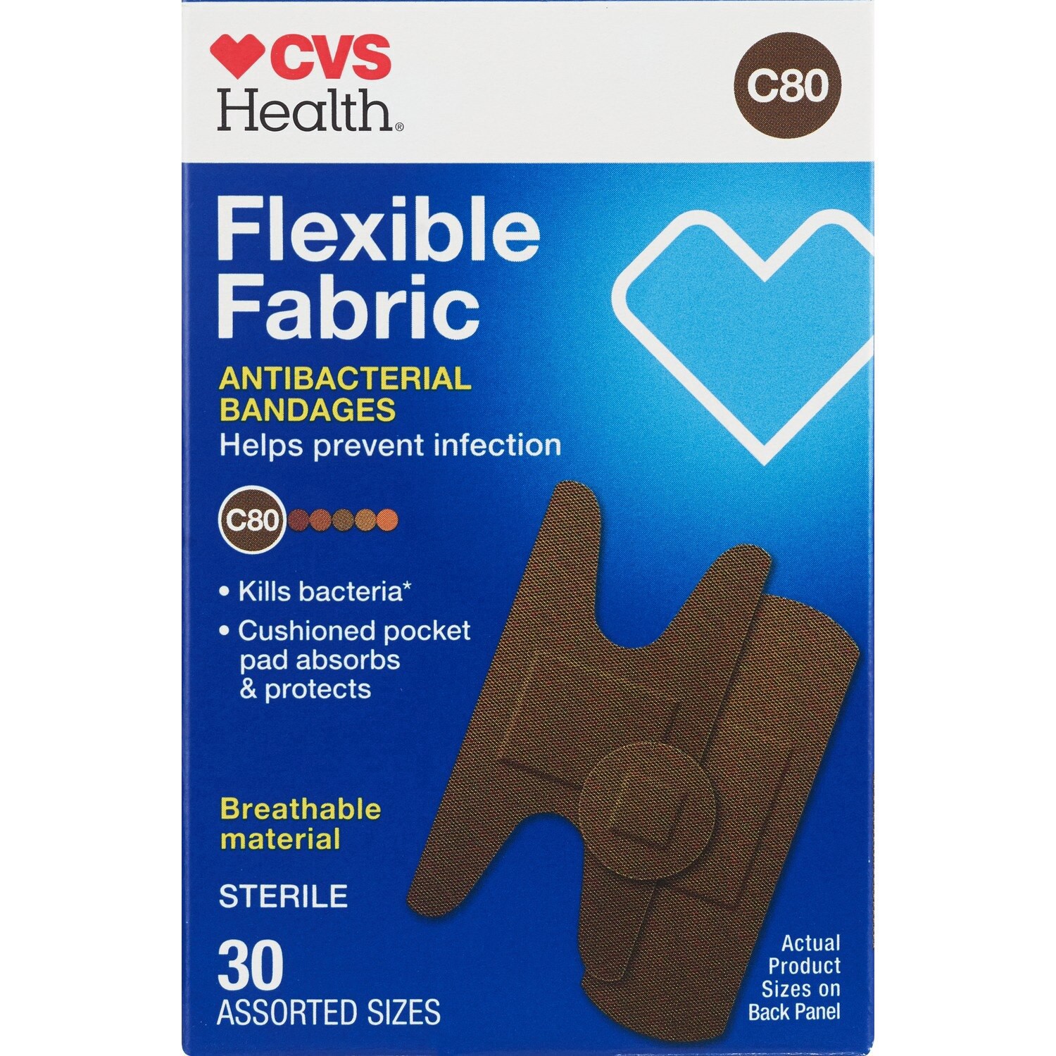 slide 1 of 1, CVS Health Incl Bndg Ast 476C 30Ct, 1 ct