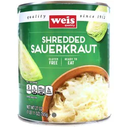 Weis Quality from the Field Shredded Canned Vegetable-Sauerkraut