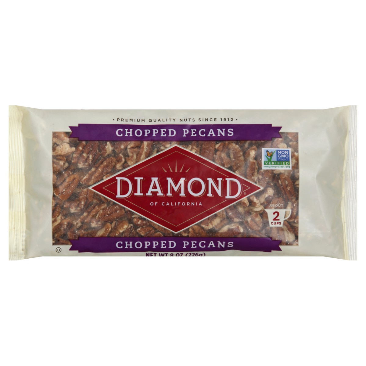 slide 2 of 6, Diamond of California Pecans 8 oz, 8 oz