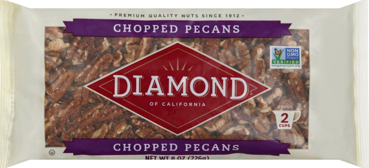 slide 1 of 6, Diamond of California Pecans 8 oz, 8 oz