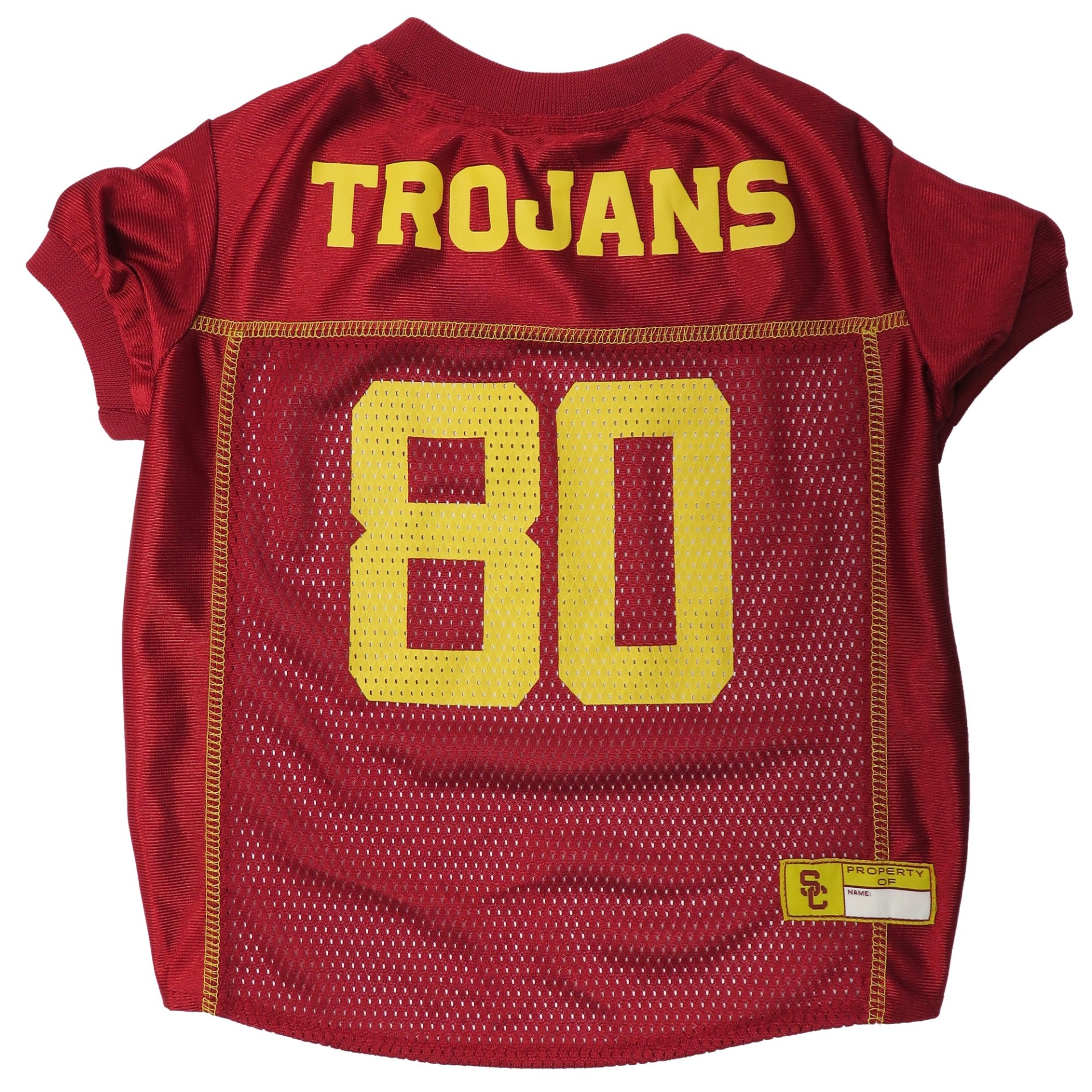 slide 1 of 1, Pets First USC Trojans Mesh Jersey, MED