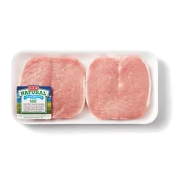H-E-B Natural Boneless Butterflied Center Loin Pork Chops