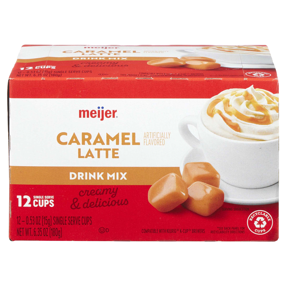 slide 1 of 2, Meijer Caramel Latte Coffee Pods - 12 ct, 12 ct