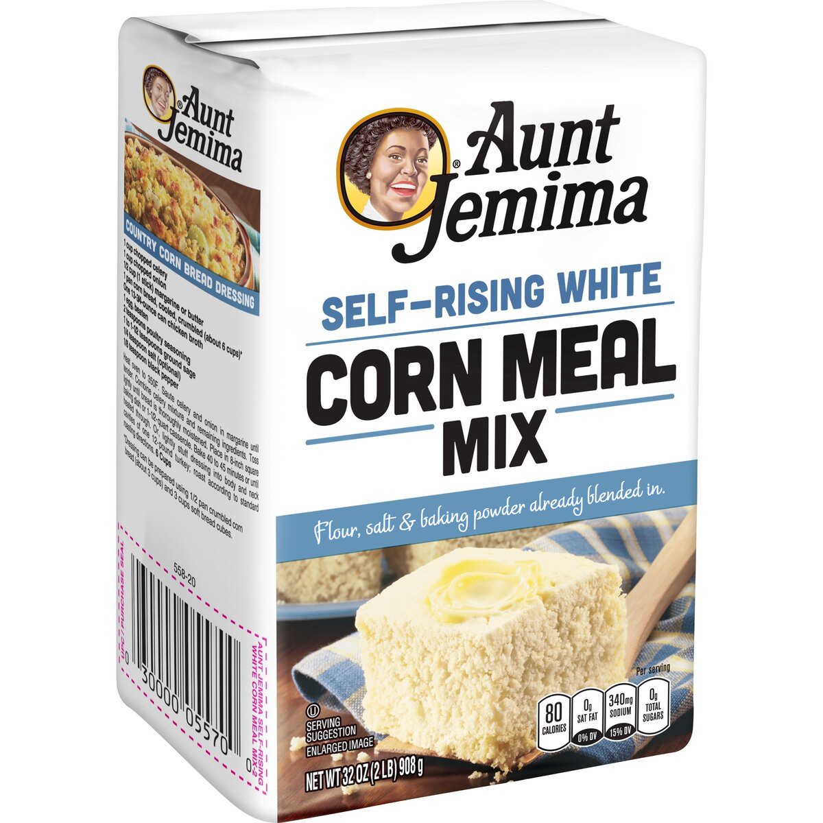 slide 2 of 7, Aunt Jemima Self-Raising White Corn Meal Mix 32 Oz, 2 lb