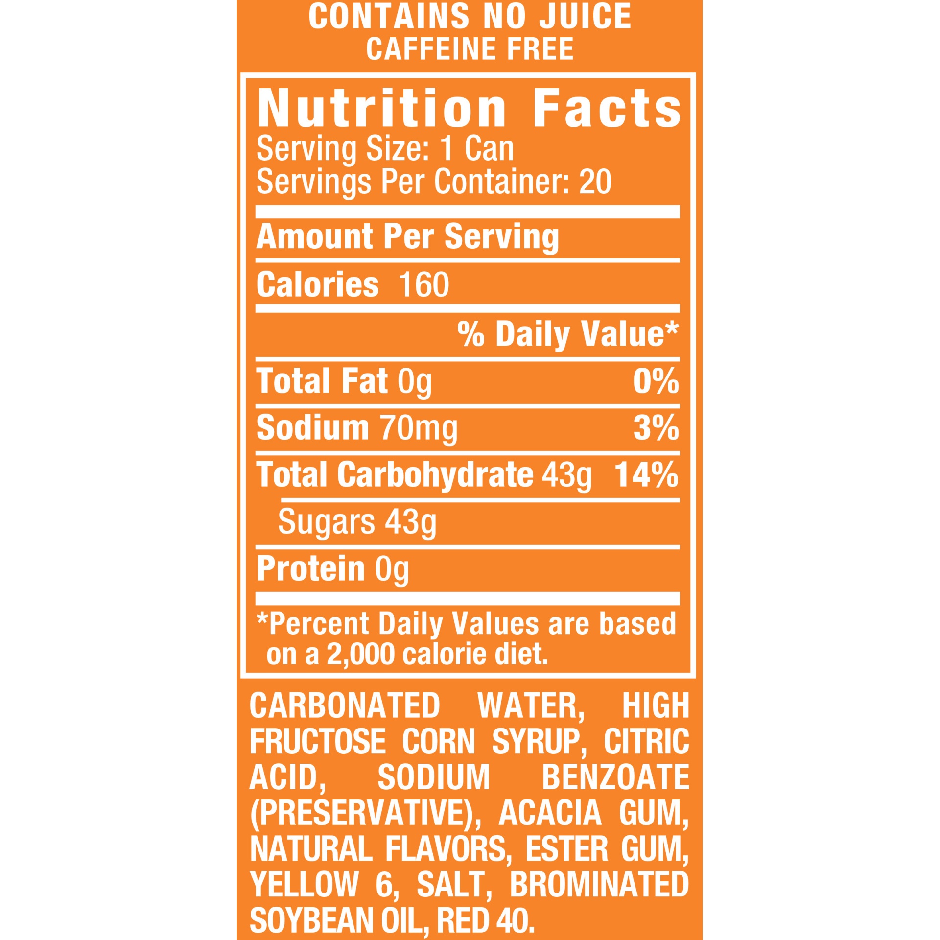 slide 3 of 3, Crush Orange Soda, 20 ct; 12 fl oz