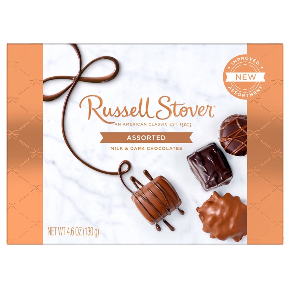 slide 1 of 1, Russell Stover Assorted Chocolates Box, 4.6 oz