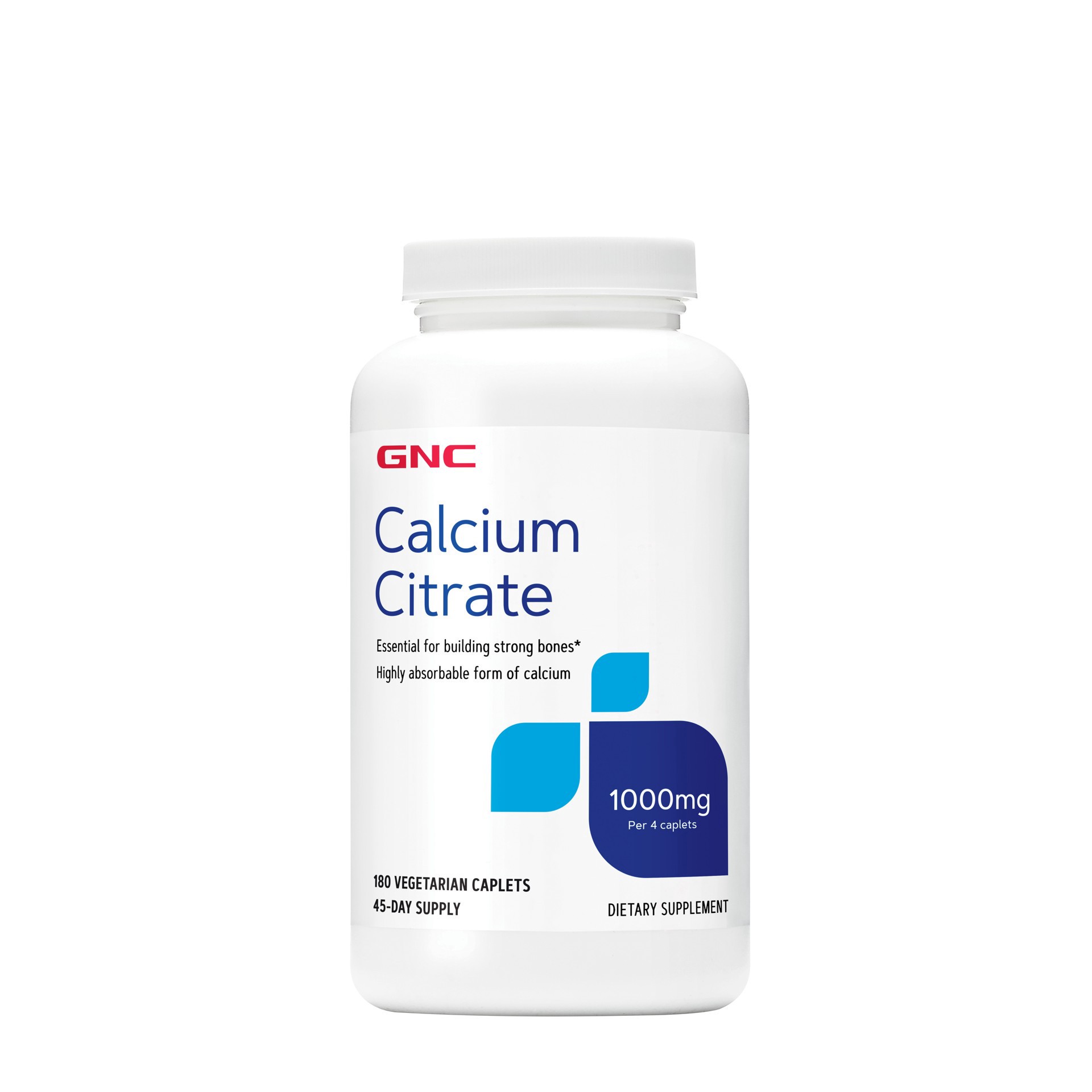 slide 1 of 2, GNC Calcium Citrate 1000 mg, 180 ct