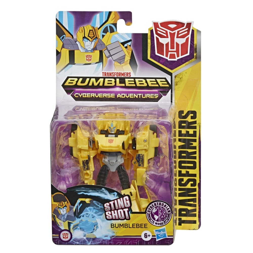 slide 1 of 1, Transformers Bumblebee Cyberverse Adventures Sting Shot Action Figure Toy, 1 ct