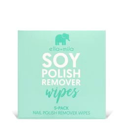 Ella + Mila Soy Nail Polish Remover Wipes - 5 ct