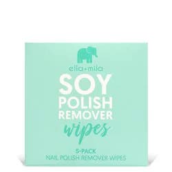 Ella + Mila Soy Nail Polish Remover Wipes - 5 ct