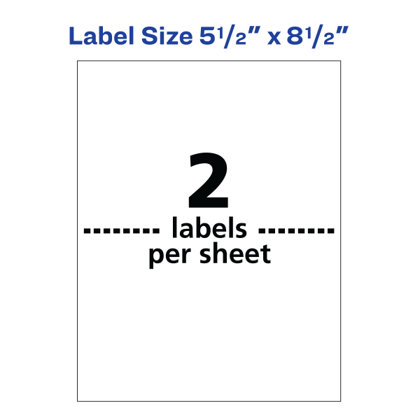 slide 4 of 7, Avery Weatherproof Laser Mailing Labels with Trueblock Technology, 15516, White, 20 ct