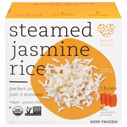 Grain Trust Steamed Jasmine Rice 3 - 10 oz Pouches