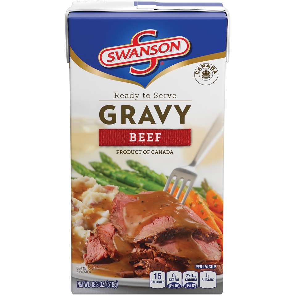 slide 1 of 1, Swanson Ready to Serve Beef Gravy, 18.3 oz