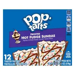 Pop-Tarts Toaster Pastries, Frosted Hot Fudge Sundae, 20.3 oz, 12 Count