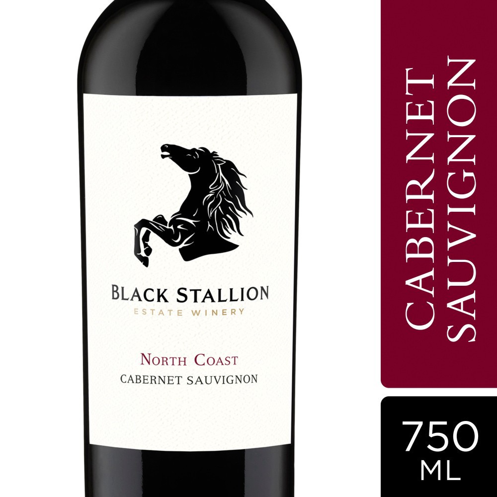 slide 2 of 2, Black Stallion North Coast Cabernet Sauvignon California Red Wine, 750 ml