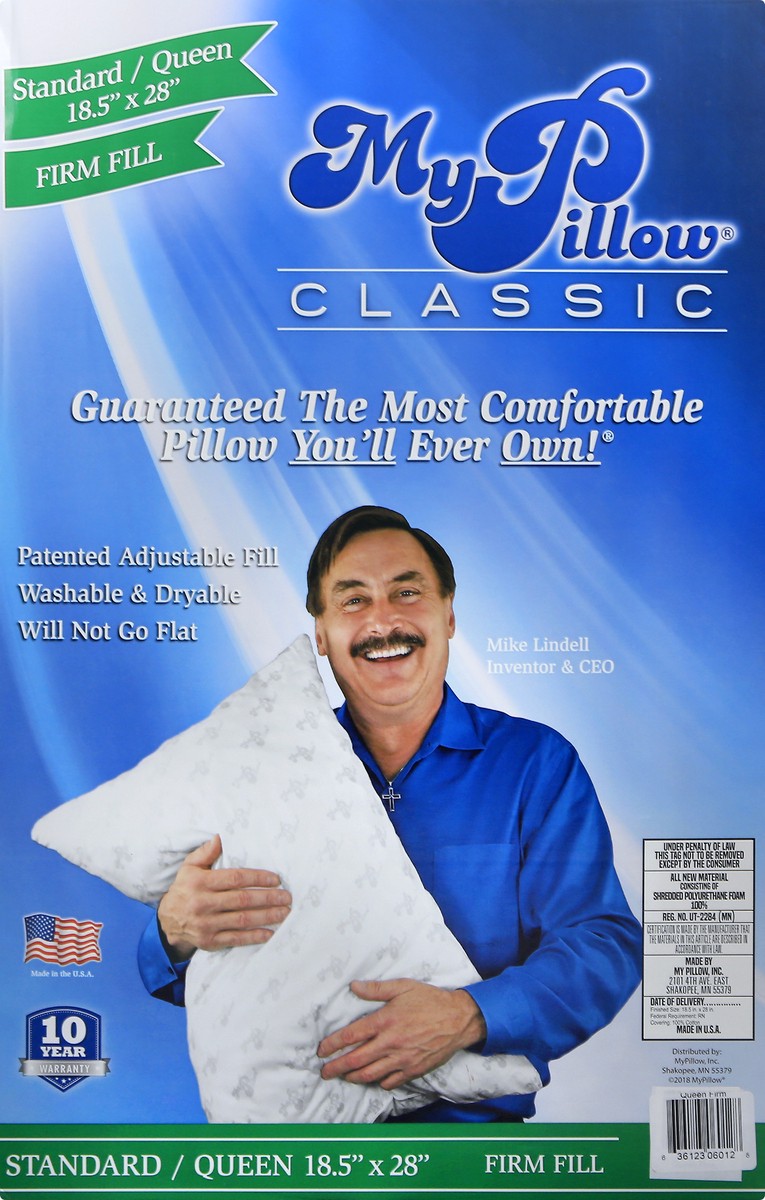 slide 2 of 11, My Pillow Firm Fill Classic Standard/Queen Pillow 1 ea, 1 ea