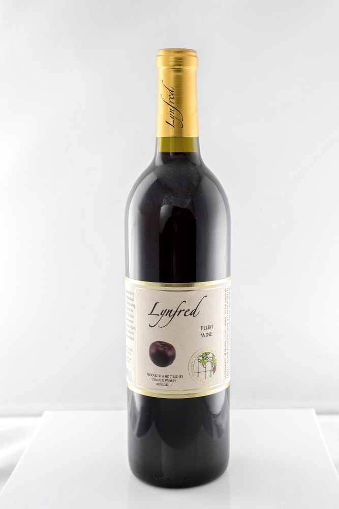 slide 1 of 1, Lynfred Plum Wine, 750 ml