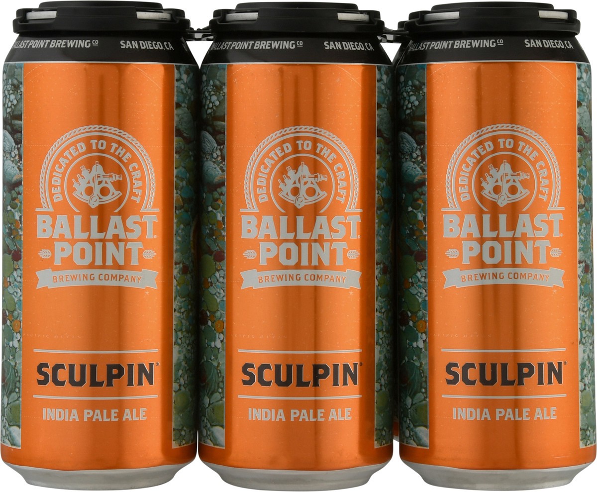 slide 6 of 11, Ballast Point Sculpin India Pale Ale Beer 6-1 pt Cans, 16 oz