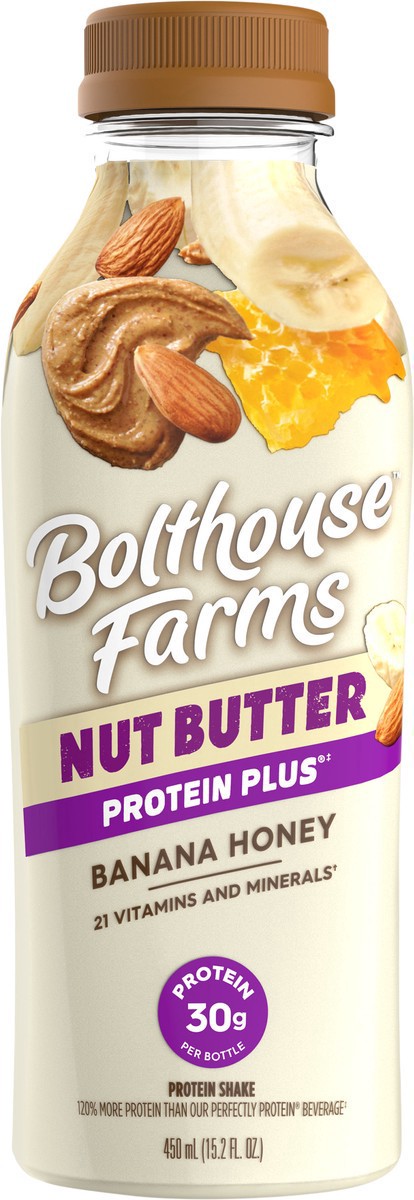 slide 5 of 5, Bolthouse Farms Protein Plus Banana Honey Almond Butter 15.2oz, 15.2 oz