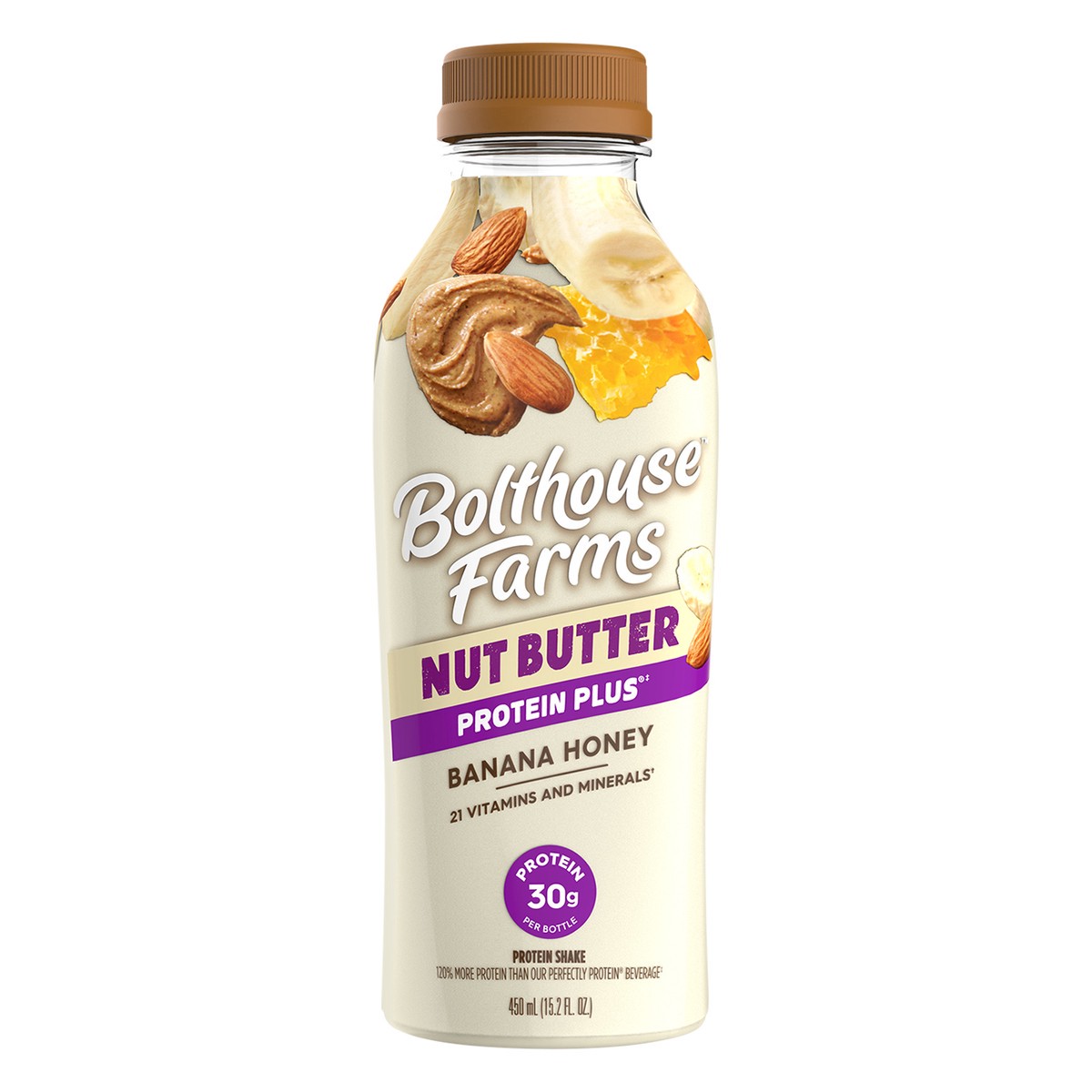 slide 1 of 5, Bolthouse Farms Protein Plus Banana Honey Almond Butter 15.2oz, 15.20 fl oz