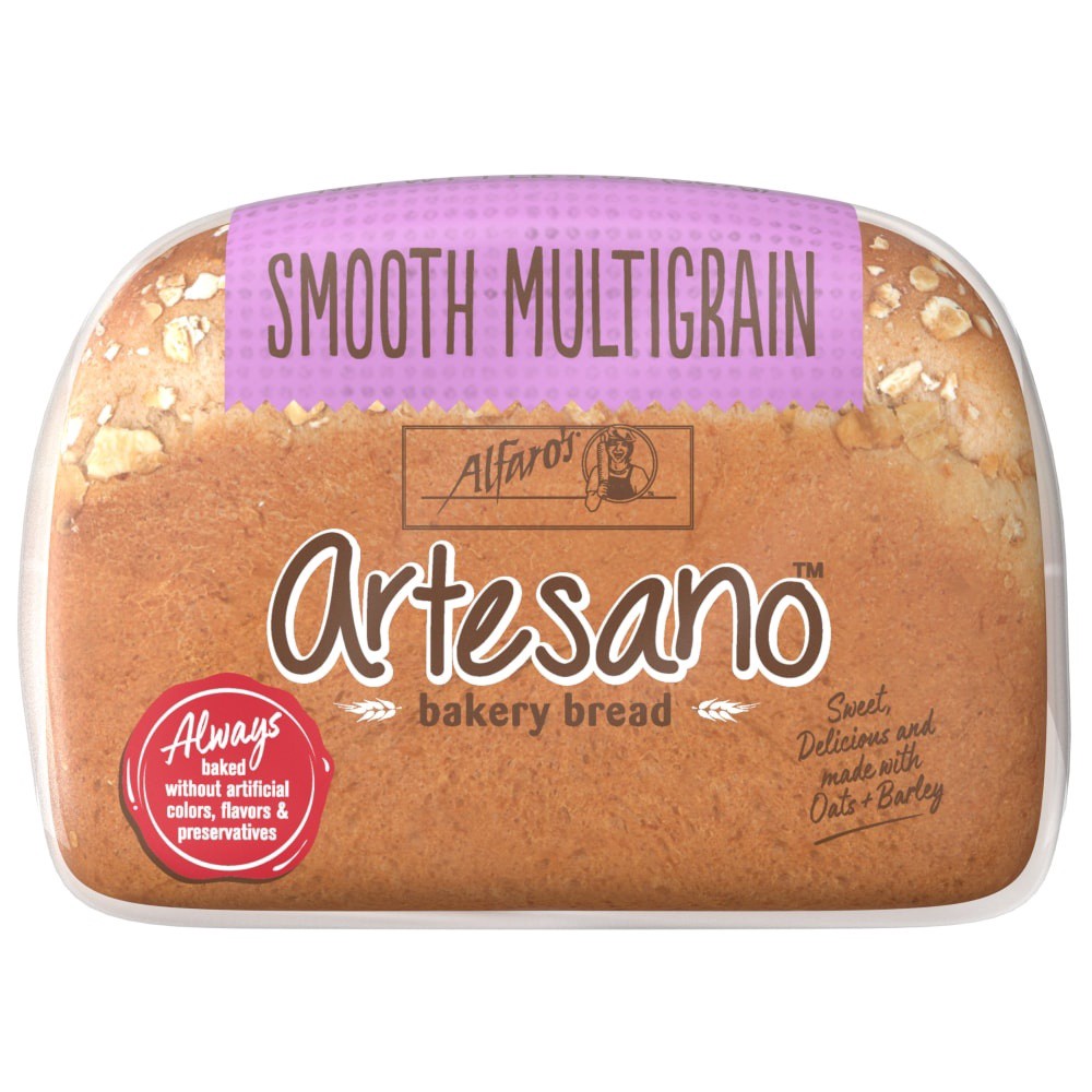 slide 3 of 3, Alfaro's Artesano Smooth Multigrain Bread, 20 oz, 1 cnt