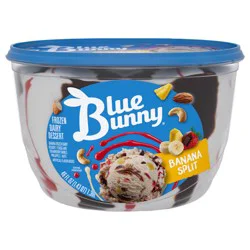 Blue Bunny Banana Split Frozen Dessert, 46 fl oz