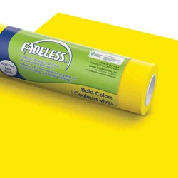 Fadeless Bulletin Board Art Paper, Canary, 48" x 12", 1 Roll