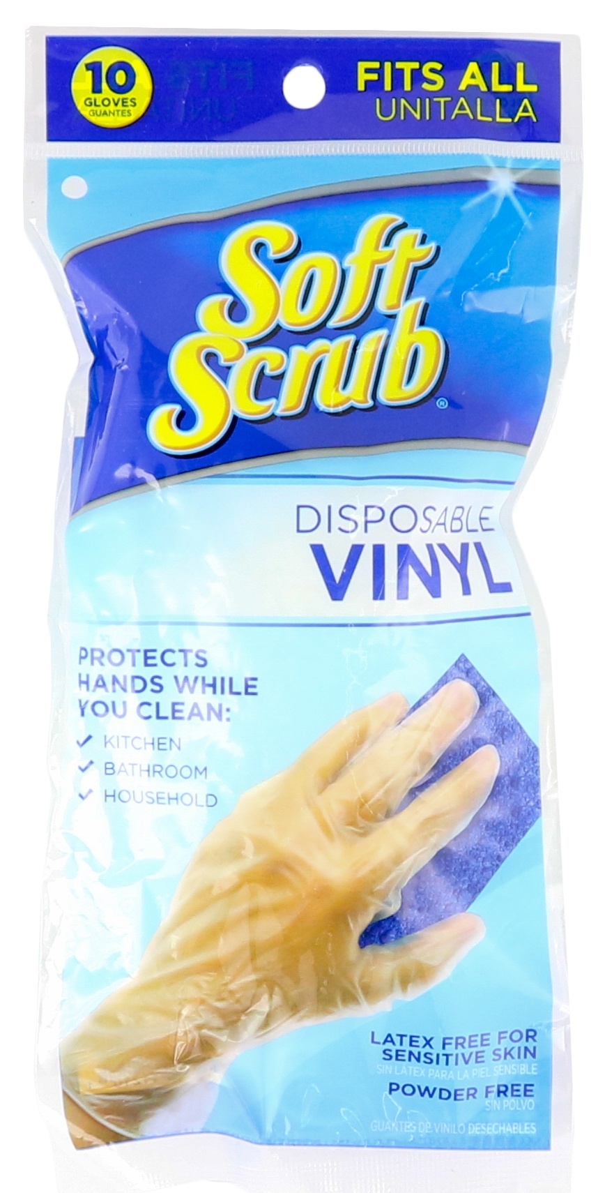 slide 1 of 1, Big Time Products Soft Scrub Vinyl Gloves, 10 ct