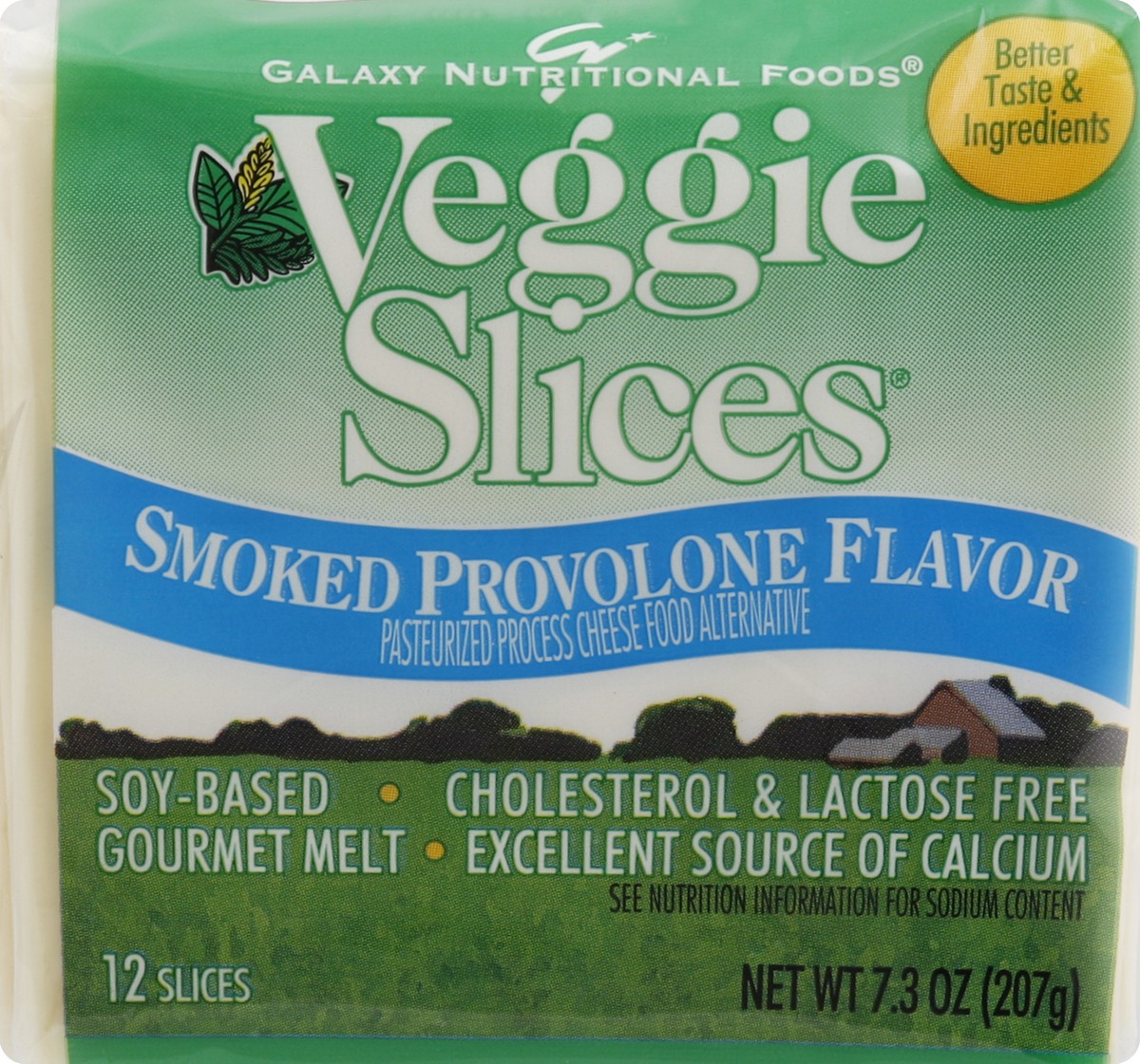 slide 5 of 5, Galaxy Provolone Flavored Veggie Slices, 7.3 oz