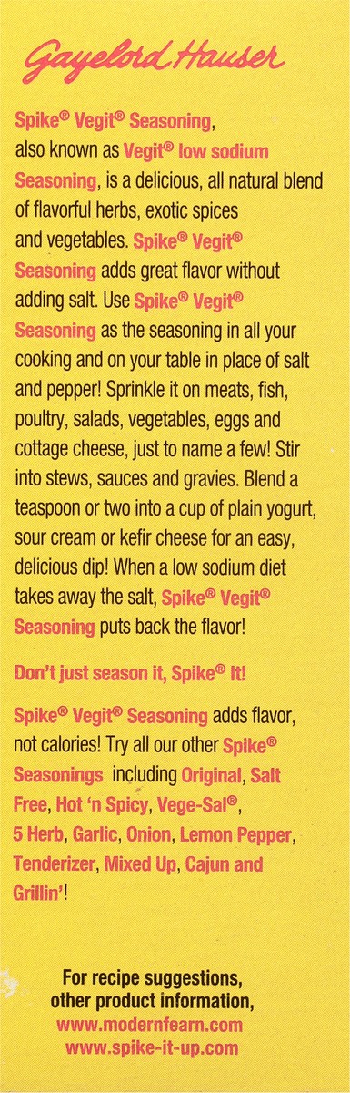 slide 6 of 13, Spike Vegit Rich Flavor Seasoning 4 oz, 4 oz