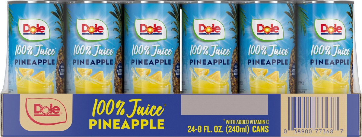 slide 8 of 15, Dole Pineapple Juice 24pack, 192 fl oz