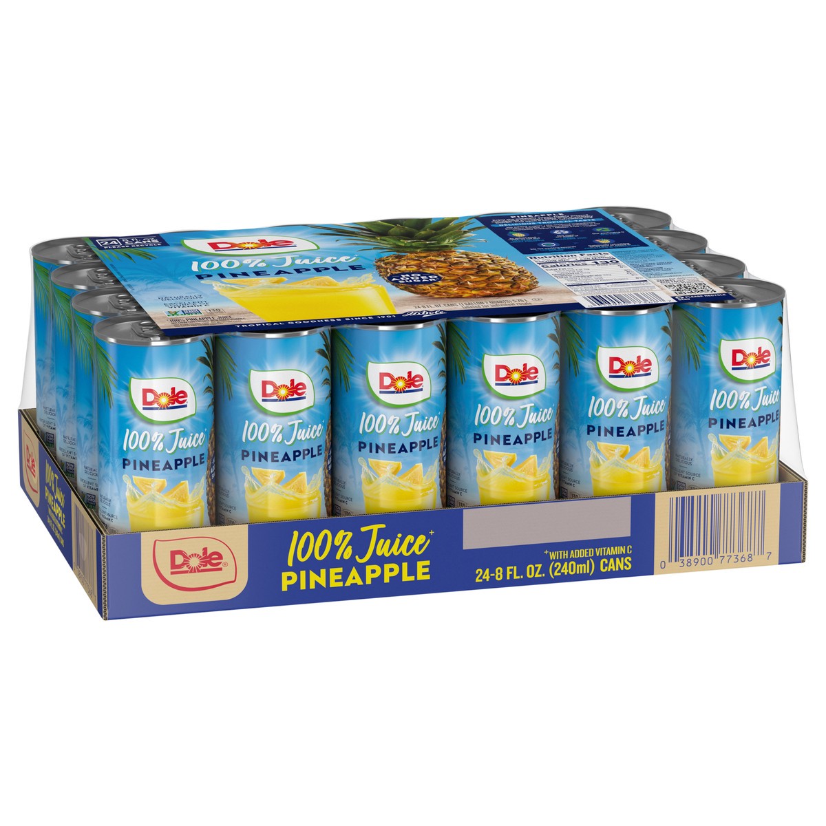 slide 13 of 15, Dole Pineapple Juice 24pack, 192 fl oz