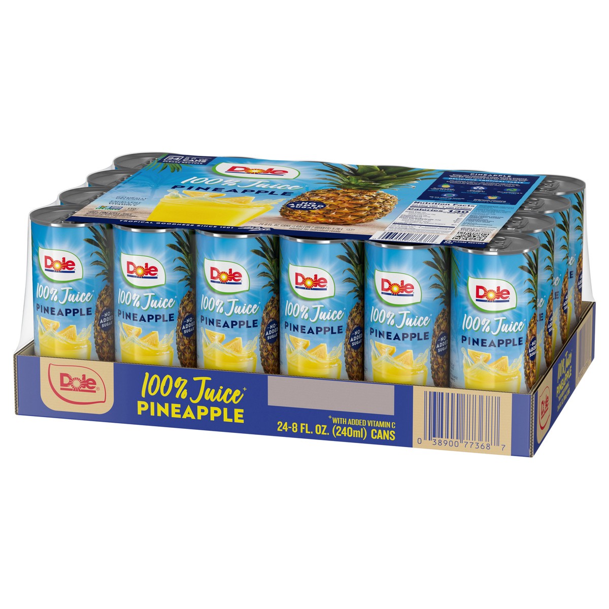 slide 3 of 15, Dole Pineapple Juice 24pack, 192 fl oz