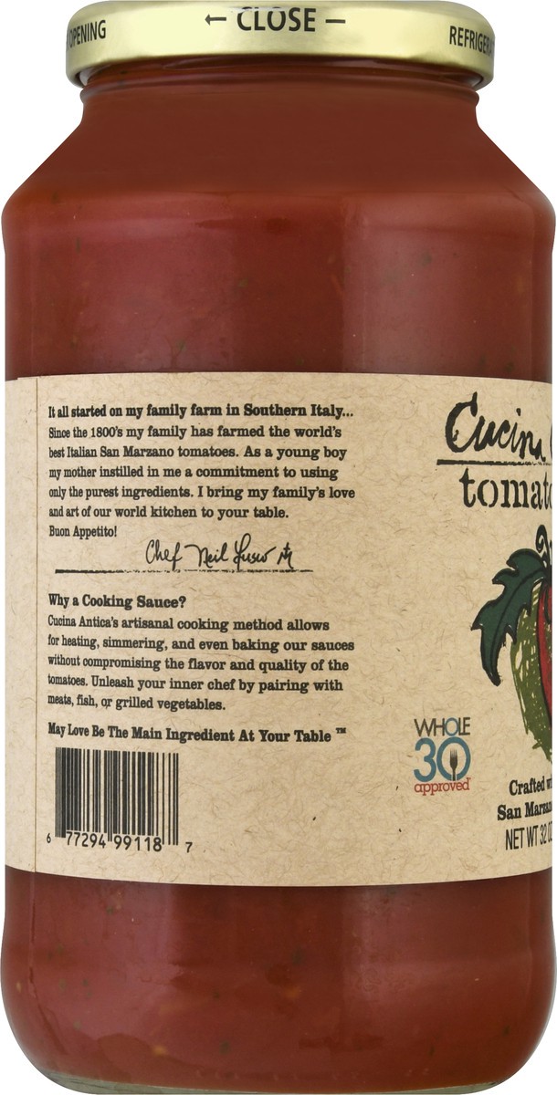 slide 6 of 12, Cucina Antica Premium Tomato Basil Cooking Sauce 32 oz, 32 oz