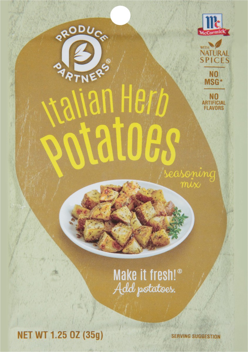 slide 8 of 11, McCormick Produce Partners Potato Seasoning Mix - Italian Herb, 1.25 oz