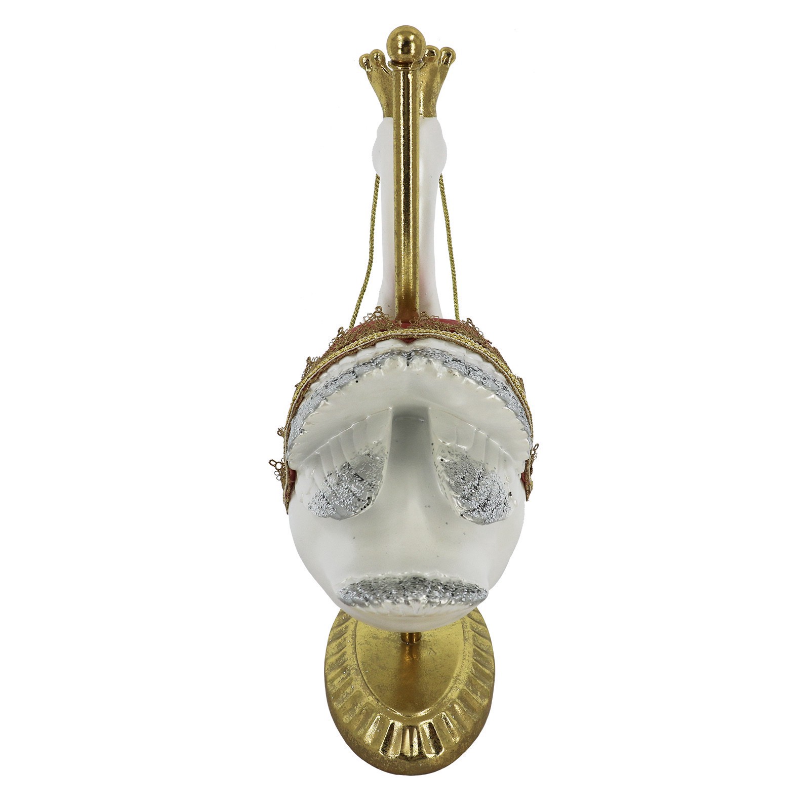 slide 3 of 4, 16.5" Carousel Swan With Crown Tabletop Decor By Ashland, 16.5 in