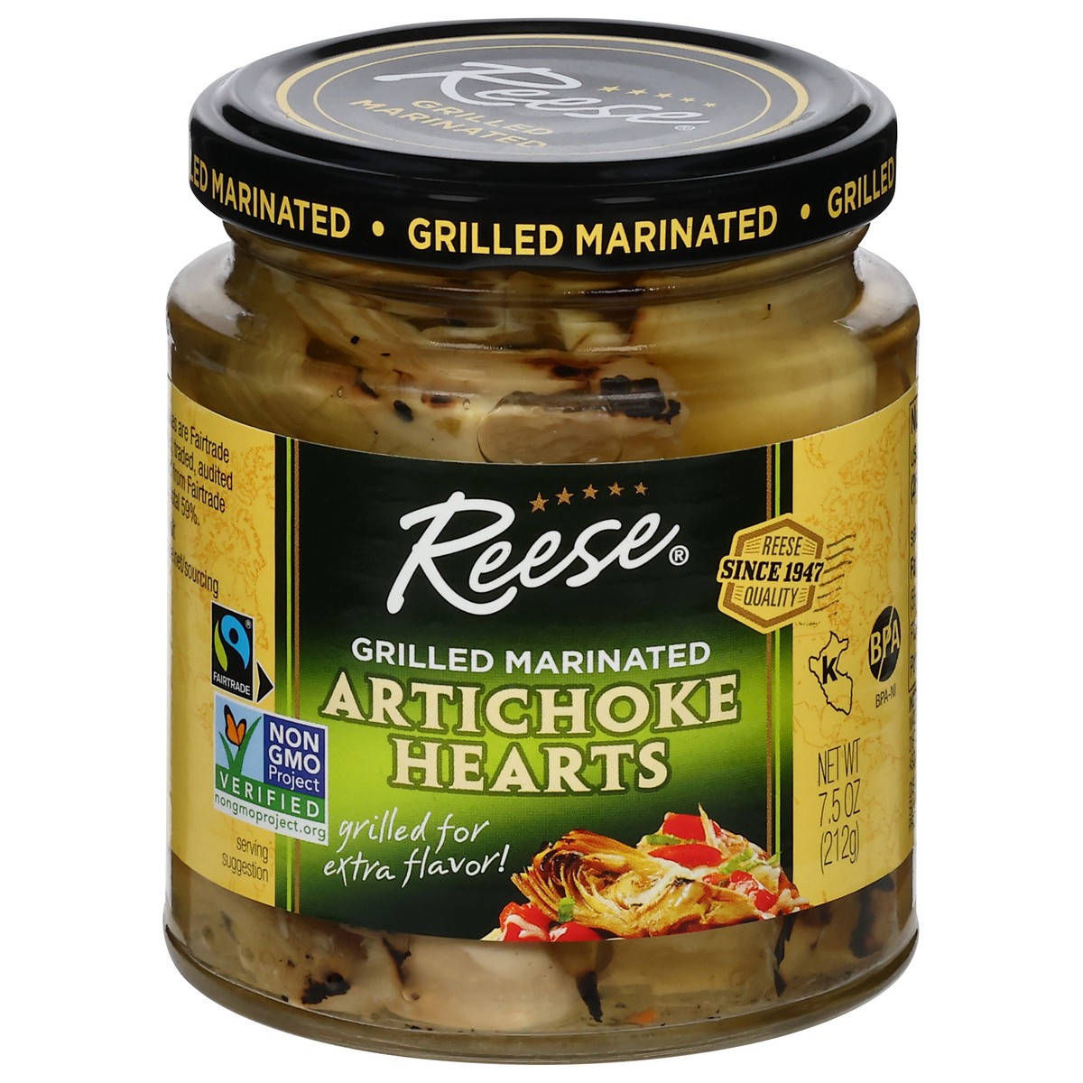 slide 1 of 9, Reese Grilled Marinated Artichoke Hearts 7.5 oz, 7.5 oz