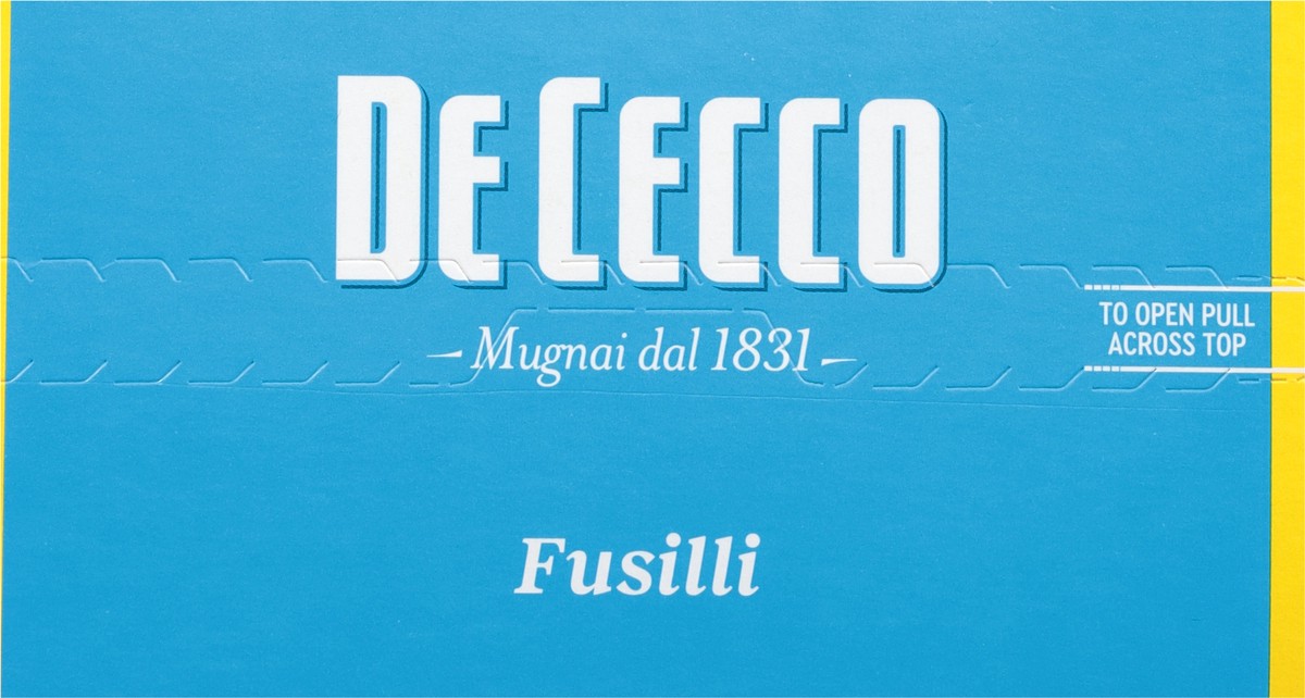 slide 9 of 9, De Cecco Slow Dried No. 34 Fusilli 1 lb, 1 lb