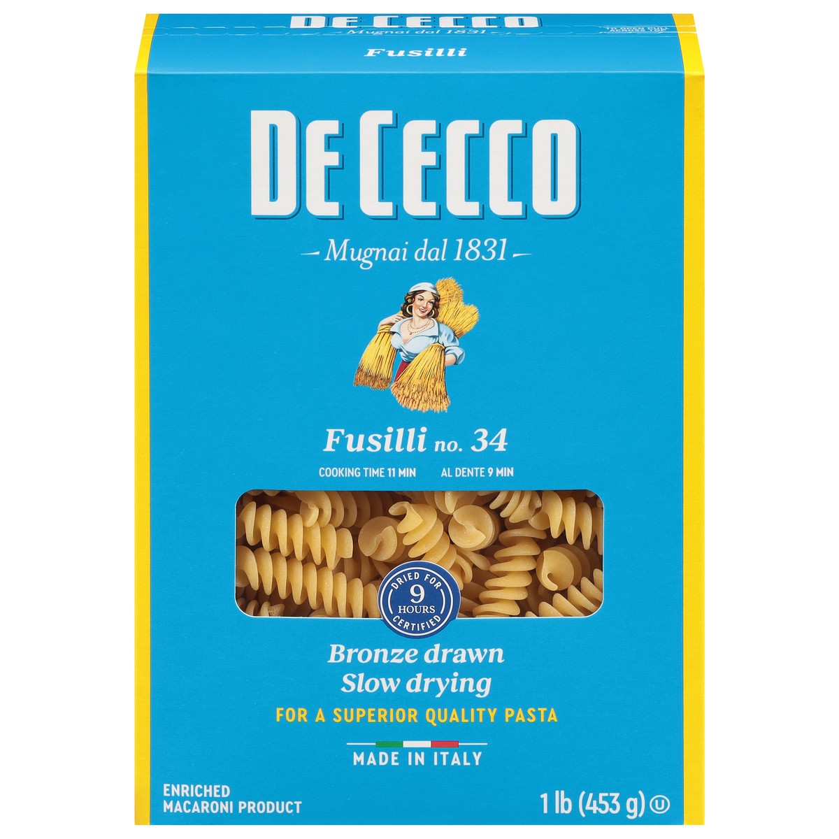 slide 1 of 9, De Cecco No. 34 Fusilli 1 lb, 1 lb